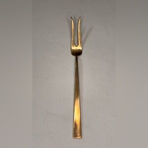 Vintage MCM Gold Serving Fork